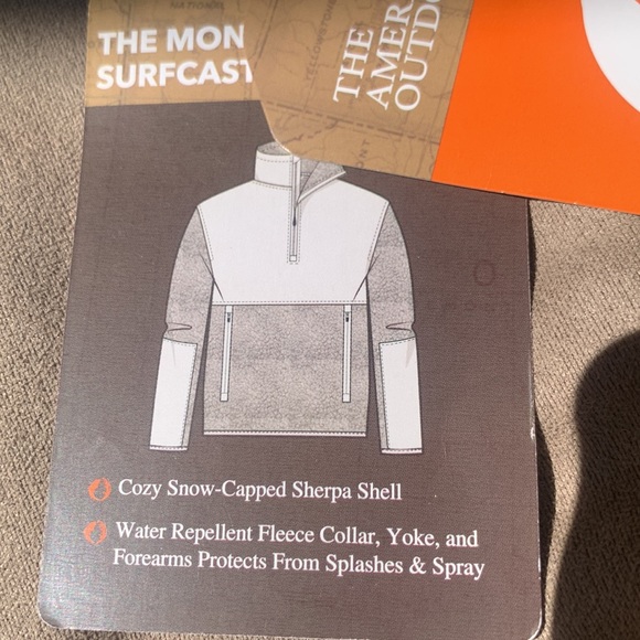 AMERICAN OUTDOORSMAN FLEECE MONTAUK SURFCASTING PULLOVER . - Picture 9 of 11